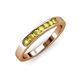 3 - Kathiryn 2.70 mm Yellow Diamond 7 Stone Wedding Band 