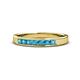 1 - Kathiryn 2.70 mm London Blue Topaz 7 Stone Wedding Band 