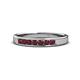 1 - Kathiryn 2.70 mm Ruby 7 Stone Wedding Band 