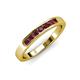 3 - Kathiryn 2.70 mm Ruby 7 Stone Wedding Band 