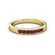 2 - Kathiryn 2.70 mm Ruby 7 Stone Wedding Band 