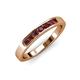 3 - Kathiryn 2.70 mm Ruby 7 Stone Wedding Band 