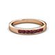 2 - Kathiryn 2.70 mm Ruby 7 Stone Wedding Band 