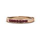 1 - Kathiryn 2.70 mm Ruby 7 Stone Wedding Band 