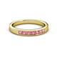 2 - Kathiryn 2.70 mm Pink Tourmaline 7 Stone Wedding Band 