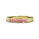 1 - Kathiryn 2.70 mm Pink Tourmaline 7 Stone Wedding Band 