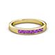 2 - Kathiryn 2.70 mm Amethyst 7 Stone Wedding Band 