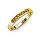 3 - Kathiryn 2.70 mm Citrine 7 Stone Wedding Band 