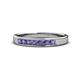 1 - Kathiryn 2.70 mm Iolite 7 Stone Wedding Band 