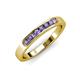 3 - Kathiryn 2.70 mm Iolite 7 Stone Wedding Band 