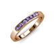 3 - Kathiryn 2.70 mm Iolite 7 Stone Wedding Band 