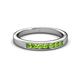 2 - Kathiryn 2.70 mm Peridot 7 Stone Wedding Band 