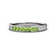 1 - Kathiryn 2.70 mm Peridot 7 Stone Wedding Band 