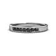 1 - Kathiryn 2.70 mm Black Diamond 7 Stone Wedding Band 