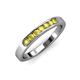 3 - Kathiryn 2.70 mm Yellow Sapphire 7 Stone Wedding Band 