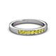 2 - Kathiryn 2.70 mm Yellow Sapphire 7 Stone Wedding Band 