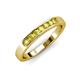 3 - Kathiryn 2.70 mm Yellow Sapphire 7 Stone Wedding Band 
