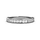 1 - Kathiryn 2.70 mm White Sapphire 7 Stone Wedding Band 