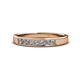 1 - Kathiryn 2.70 mm Diamond 7 Stone Wedding Band 