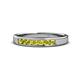 1 - Kathiryn 2.70 mm Yellow Diamond 7 Stone Wedding Band 