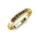 3 - Kathiryn 2.70 mm Smoky Quartz 7 Stone Wedding Band 
