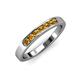 3 - Kathiryn 2.70 mm Citrine 7 Stone Wedding Band 