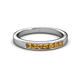 2 - Kathiryn 2.70 mm Citrine 7 Stone Wedding Band 