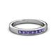 2 - Kathiryn 2.70 mm Iolite 7 Stone Wedding Band 