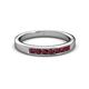 2 - Kathiryn 2.70 mm Ruby 7 Stone Wedding Band 