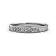 1 - Kathiryn 2.70 mm Diamond 7 Stone Wedding Band 
