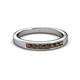2 - Kathiryn 2.70 mm Smoky Quartz 7 Stone Wedding Band 