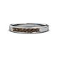 1 - Kathiryn 2.70 mm Smoky Quartz 7 Stone Wedding Band 