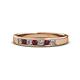 1 - Kathiryn 2.70 mm Ruby and Diamond 7 Stone Wedding Band 