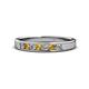 1 - Kathiryn 2.70 mm Citrine and Diamond 7 Stone Wedding Band 