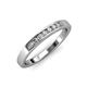 3 - Kathiryn 2.40 mm Diamond 7 Stone Wedding Band 