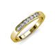3 - Kathiryn 2.70 mm Diamond 7 Stone Wedding Band 
