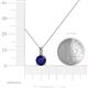 4 - Celyn Blue Sapphire and Diamond Pendant 