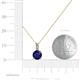 4 - Celyn Blue Sapphire and Diamond Pendant 