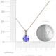 4 - Celyn Tanzanite and Diamond Pendant 