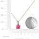 4 - Celyn Pink Tourmaline and Diamond Pendant 