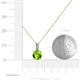 4 - Celyn Peridot and Diamond Pendant 