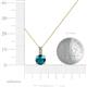 4 - Celyn London Blue Topaz and Diamond Pendant 