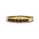 1 - Kathiryn 3.00 mm Ruby 7 Stone Wedding Band 