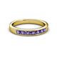 3 - Kathiryn 3.00 mm Iolite 7 Stone Wedding Band 
