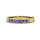 1 - Kathiryn 3.00 mm Iolite 7 Stone Wedding Band 