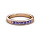 3 - Kathiryn 3.00 mm Iolite 7 Stone Wedding Band 