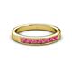 3 - Kathiryn 3.00 mm Rhodolite Garnet 7 Stone Wedding Band 