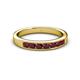 3 - Kathiryn 3.00 mm Ruby 7 Stone Wedding Band 