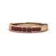 1 - Kathiryn 3.00 mm Ruby 7 Stone Wedding Band 