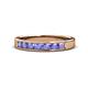 1 - Kathiryn 3.00 mm Tanzanite 7 Stone Wedding Band 